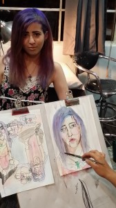 Jess painting April   